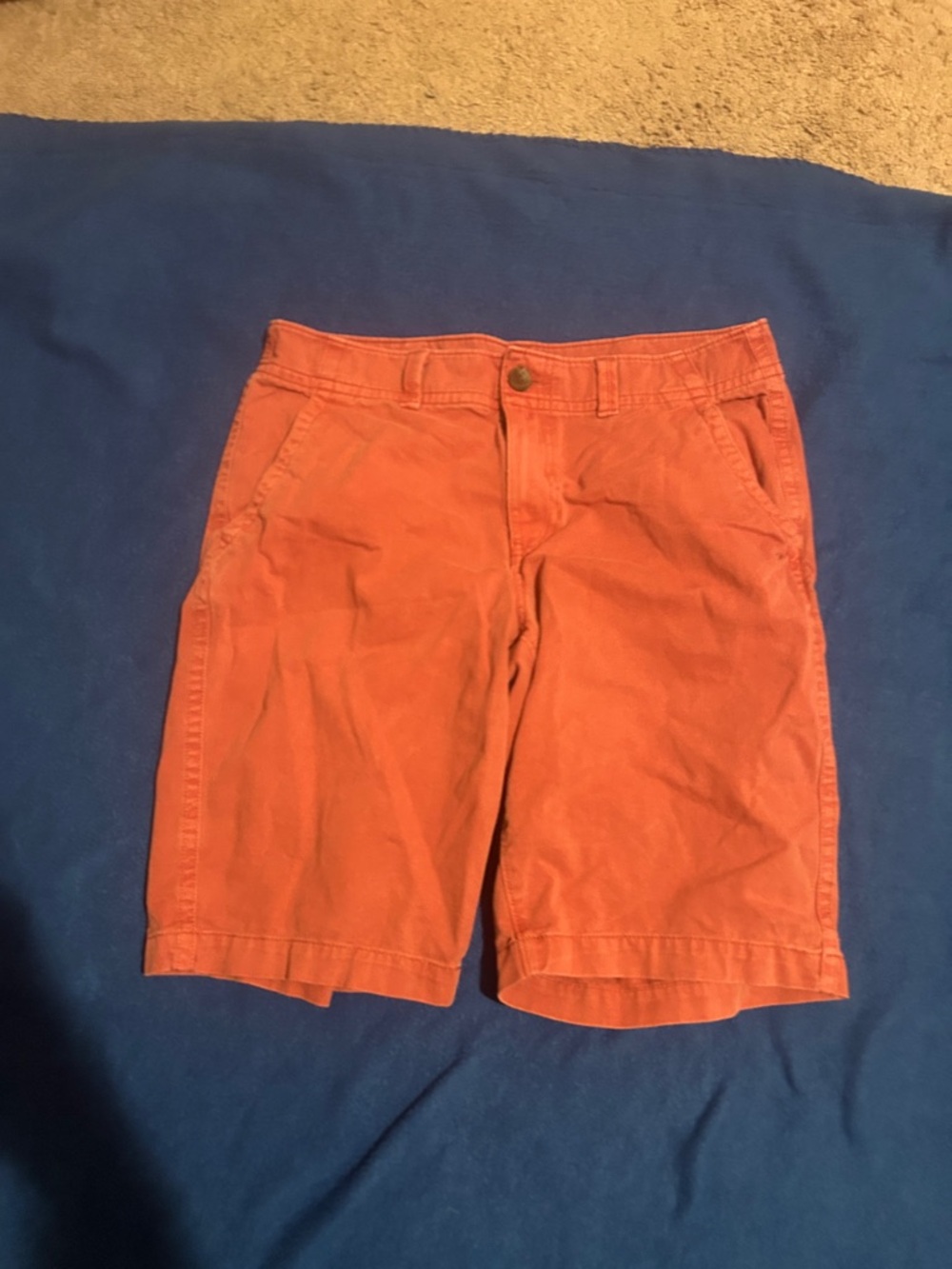 urban pipeline Burnt Orange Cotton Cargo Shorts